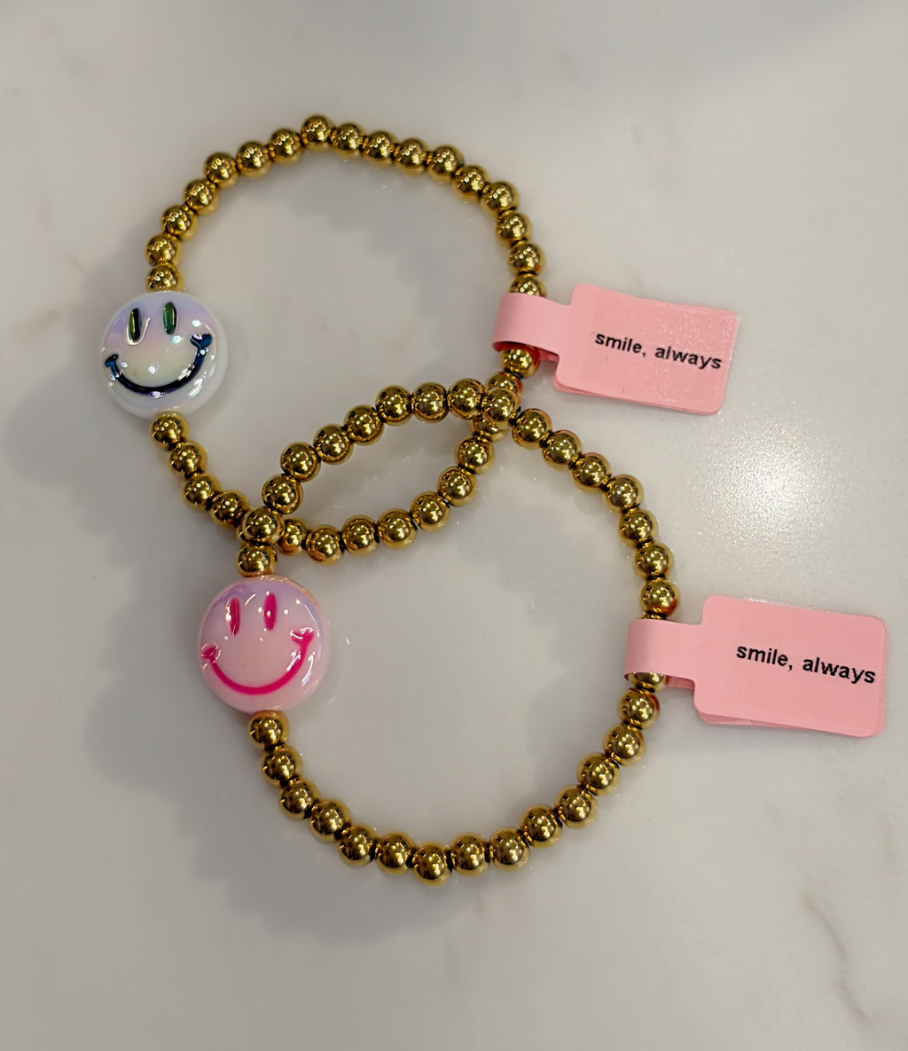 Gold Smiley Bracelet