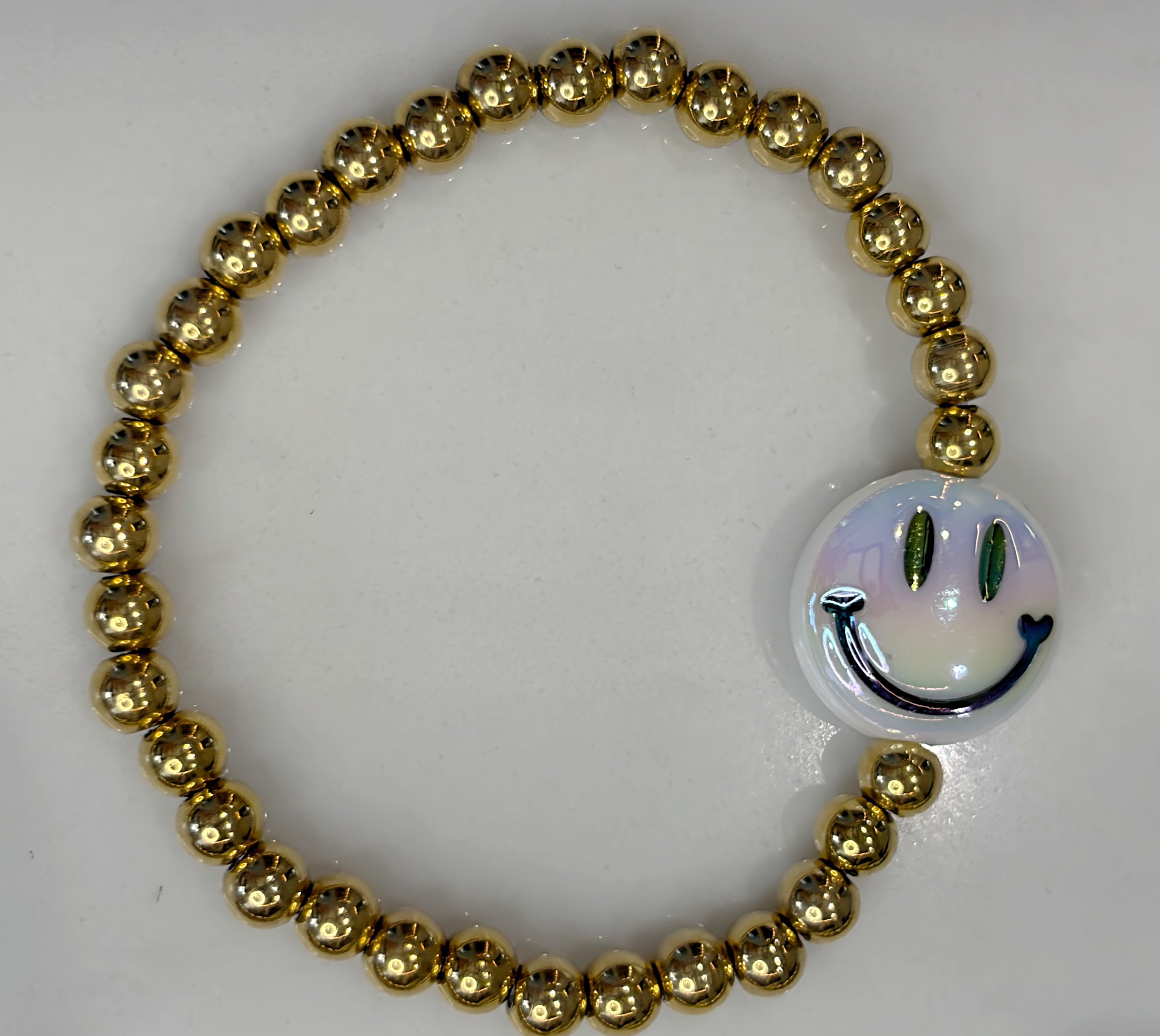 Gold Smiley Bracelet