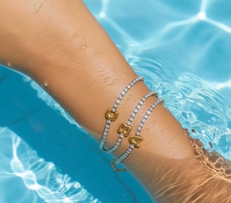 Sparkling Initial Bracelet