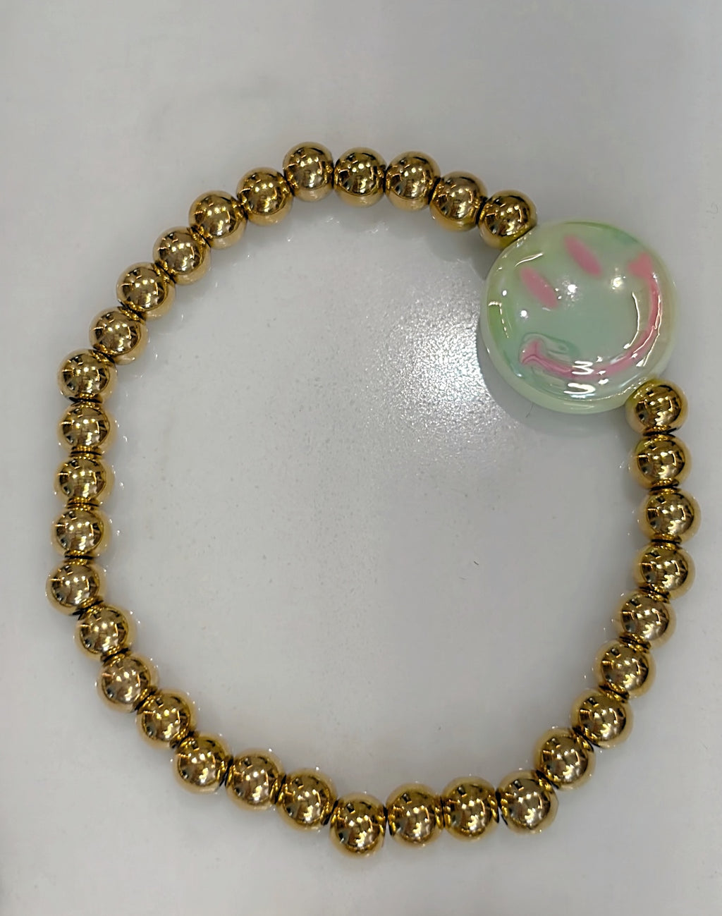 Gold Smiley Bracelet