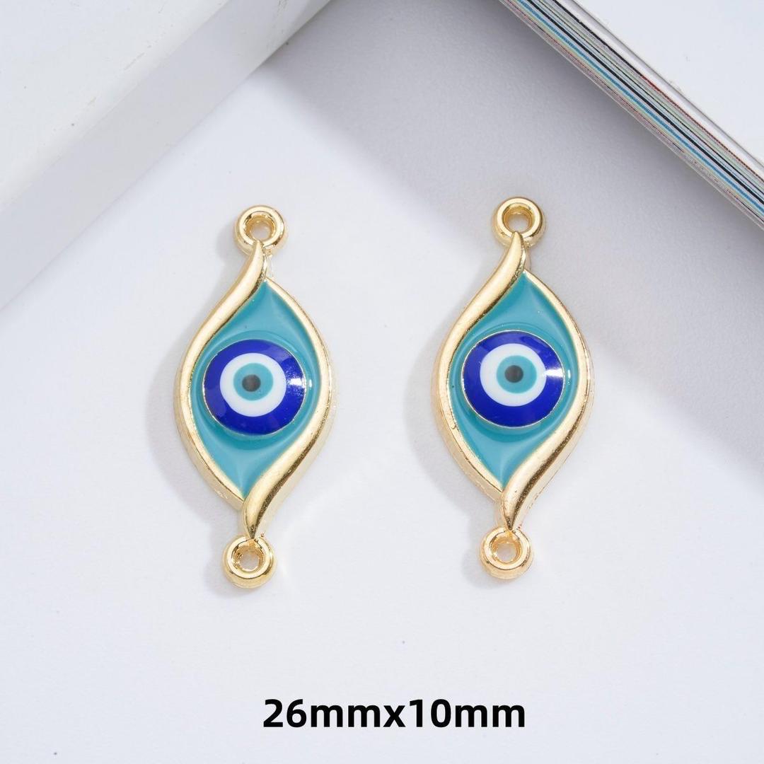 Personalised sunglasses chain with optional evil eye charm