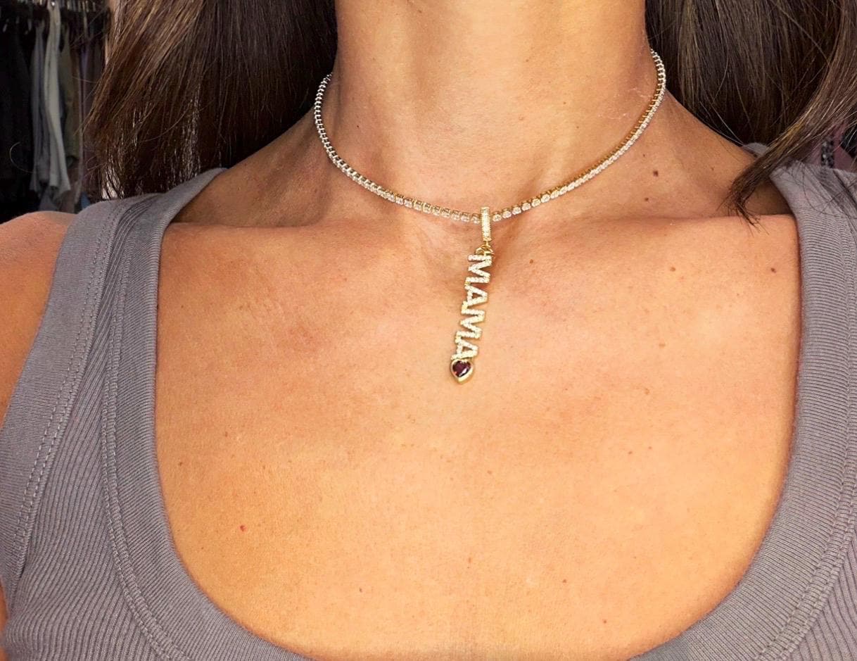 Sparkling pendant necklace