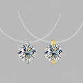 Floating sparkling necklace