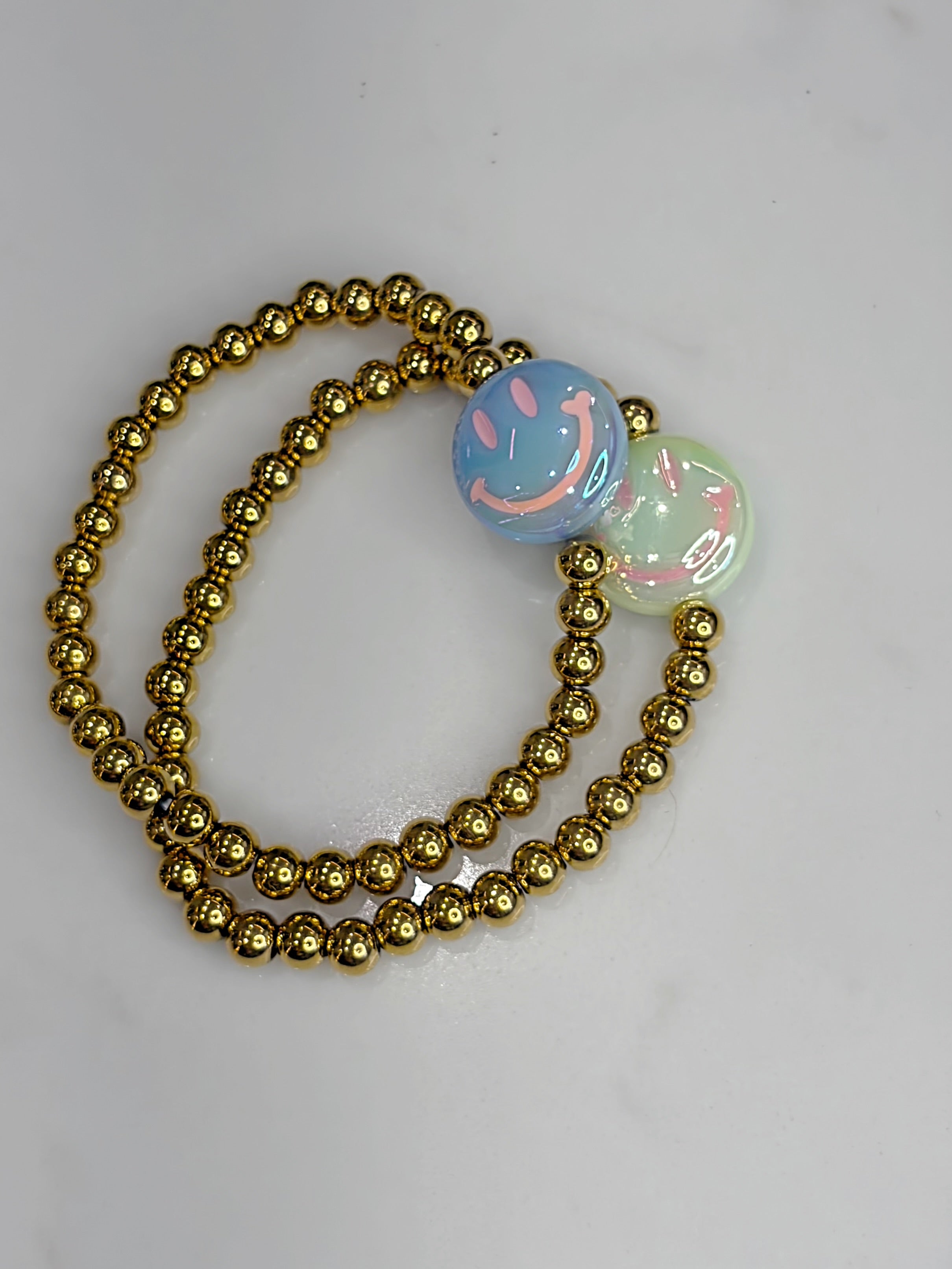 Gold Smiley Bracelet