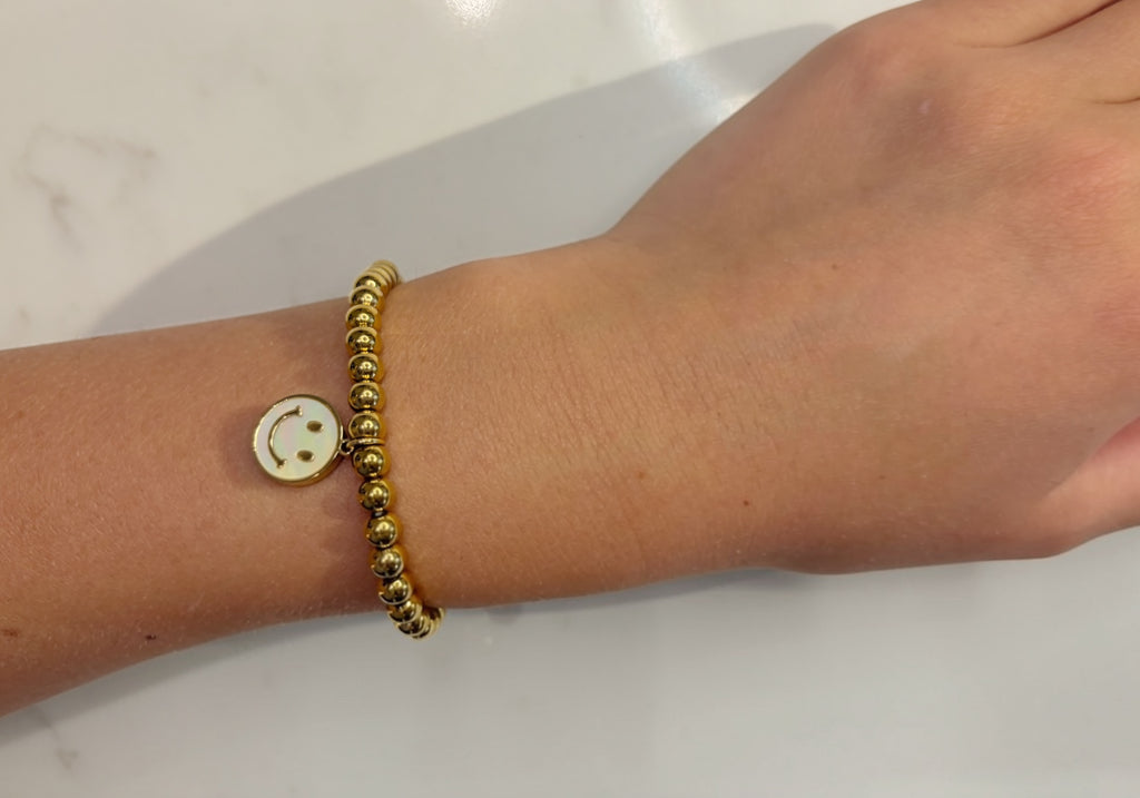 Gold Smiley Bracelet