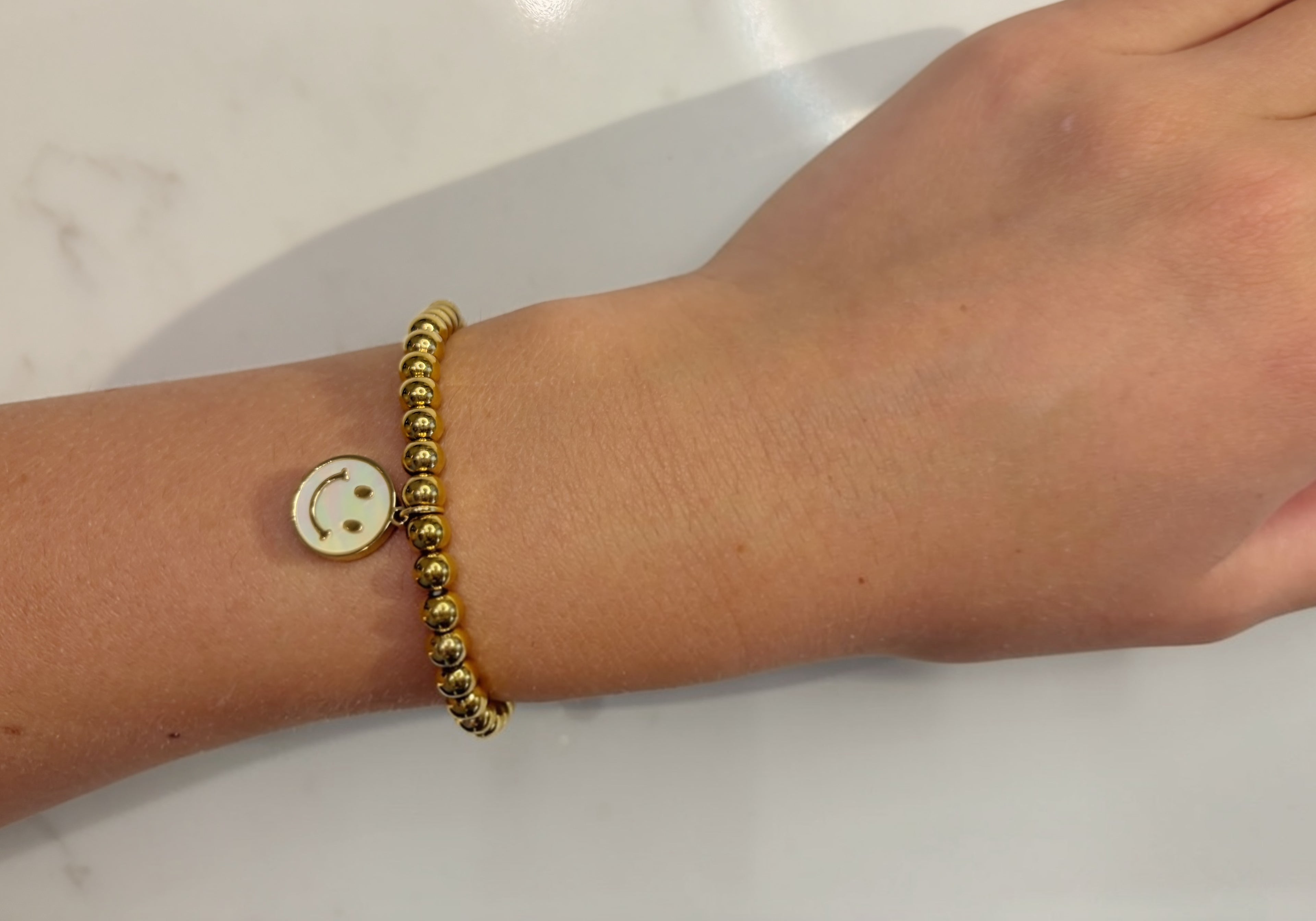 Gold Smiley Bracelet