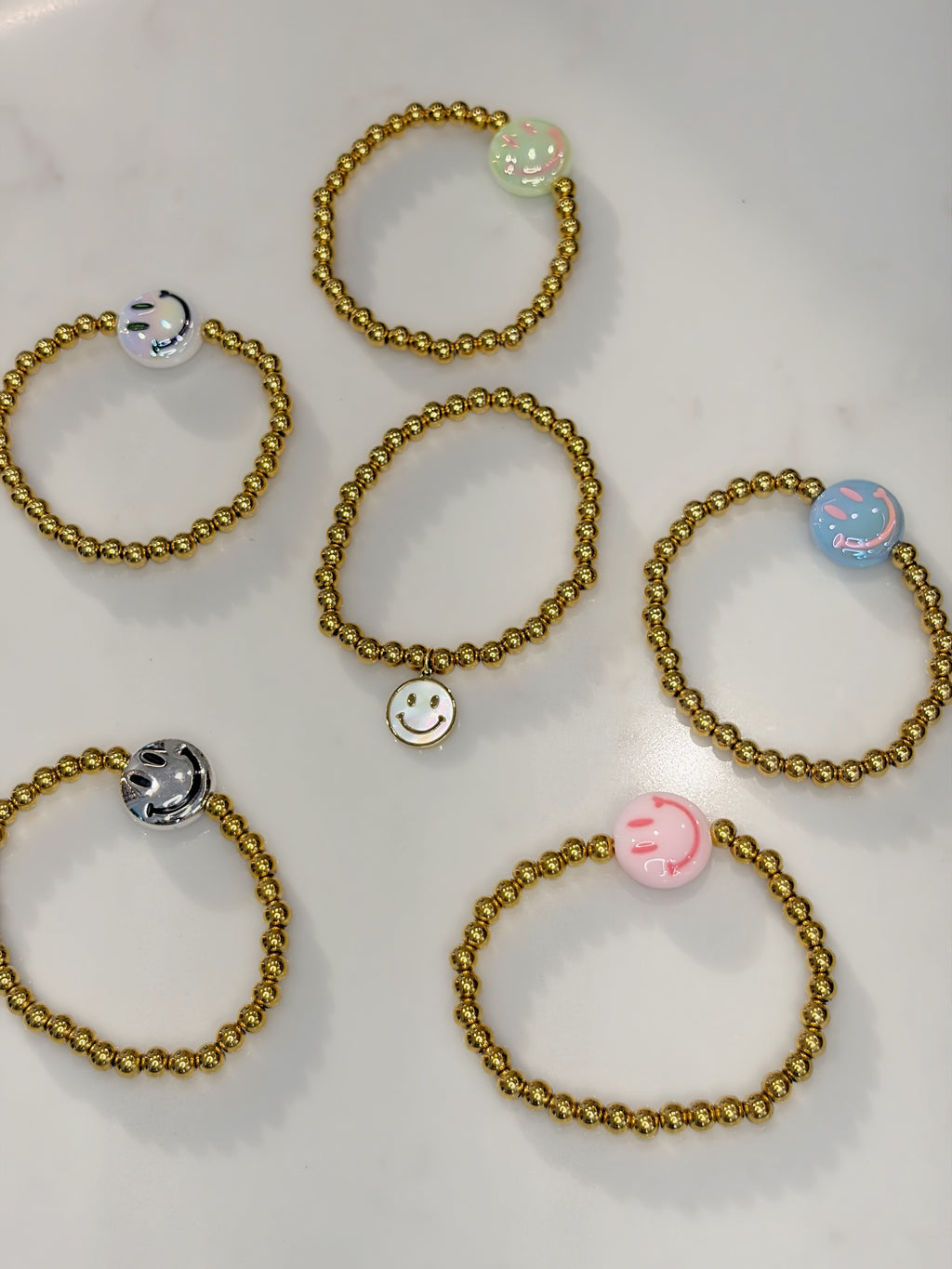 Gold Smiley Bracelet
