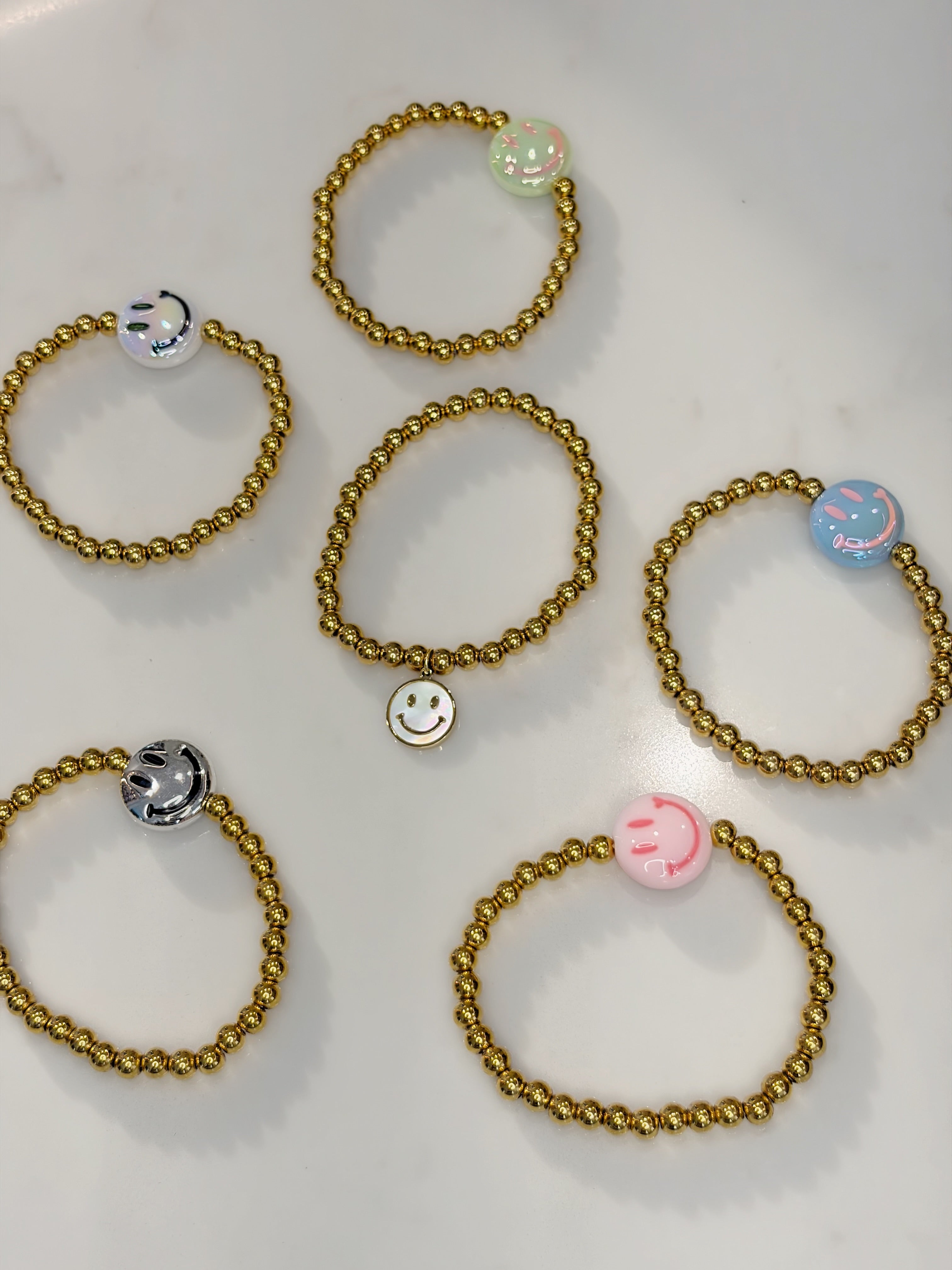 Gold Smiley Bracelet