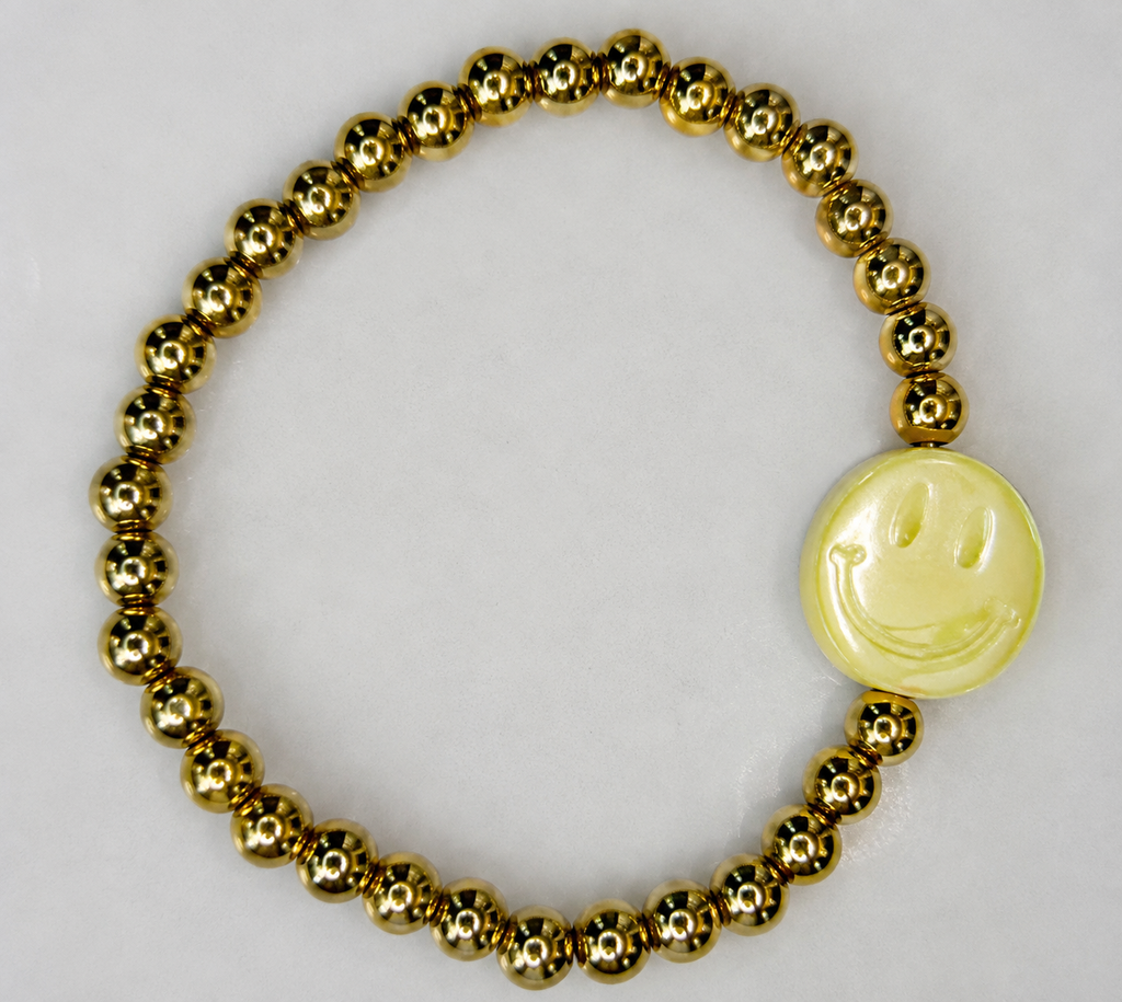 Gold Smiley Bracelet