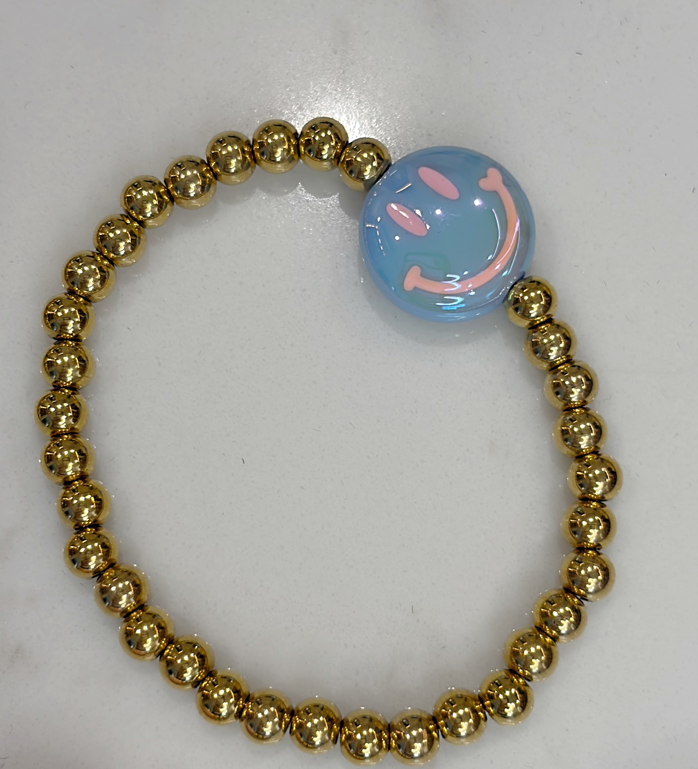 Gold Smiley Bracelet