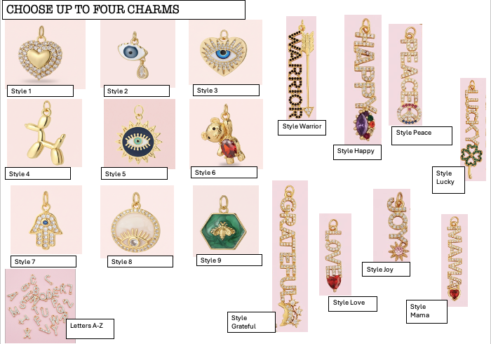 Paperclip charm necklace