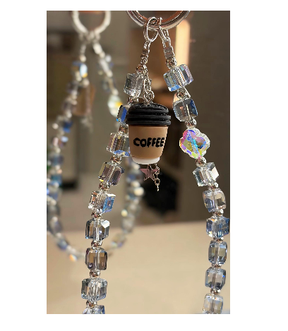 Crystal phone or bag charm