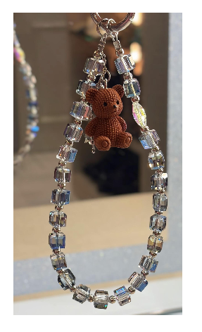 Crystal phone or bag charm