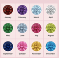 Halo Birthstone Pendant Necklace