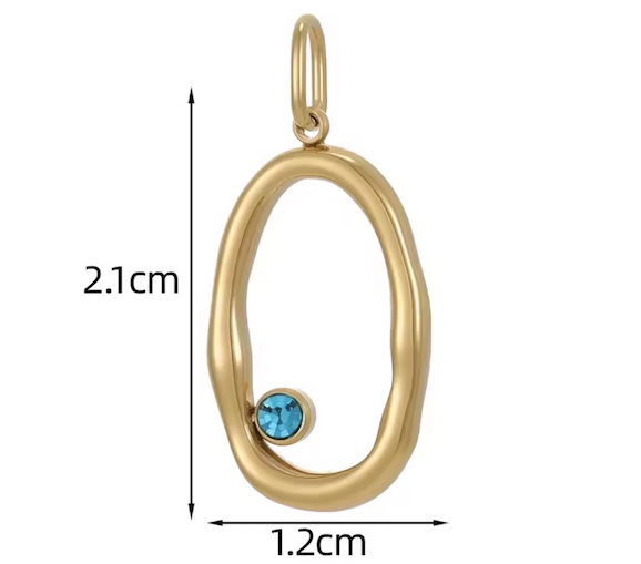 Halo Birthstone Pendant Necklace