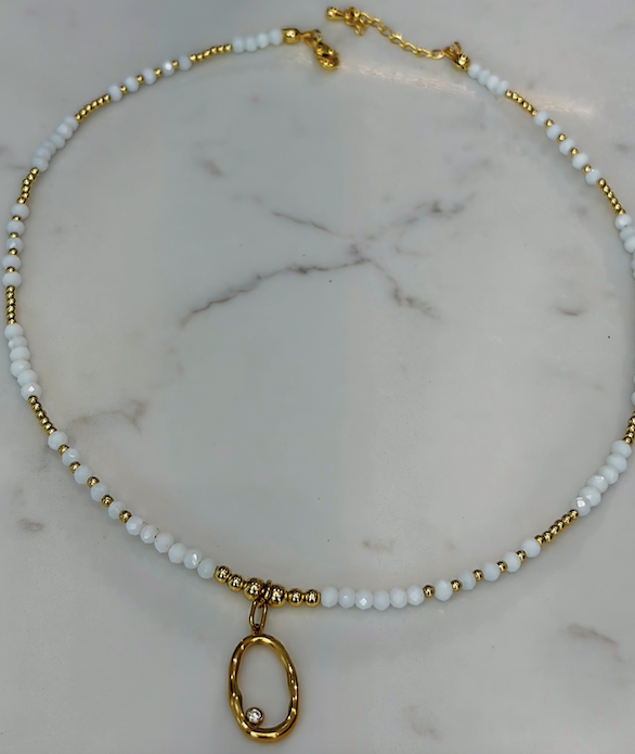 Halo Birthstone Pendant Necklace