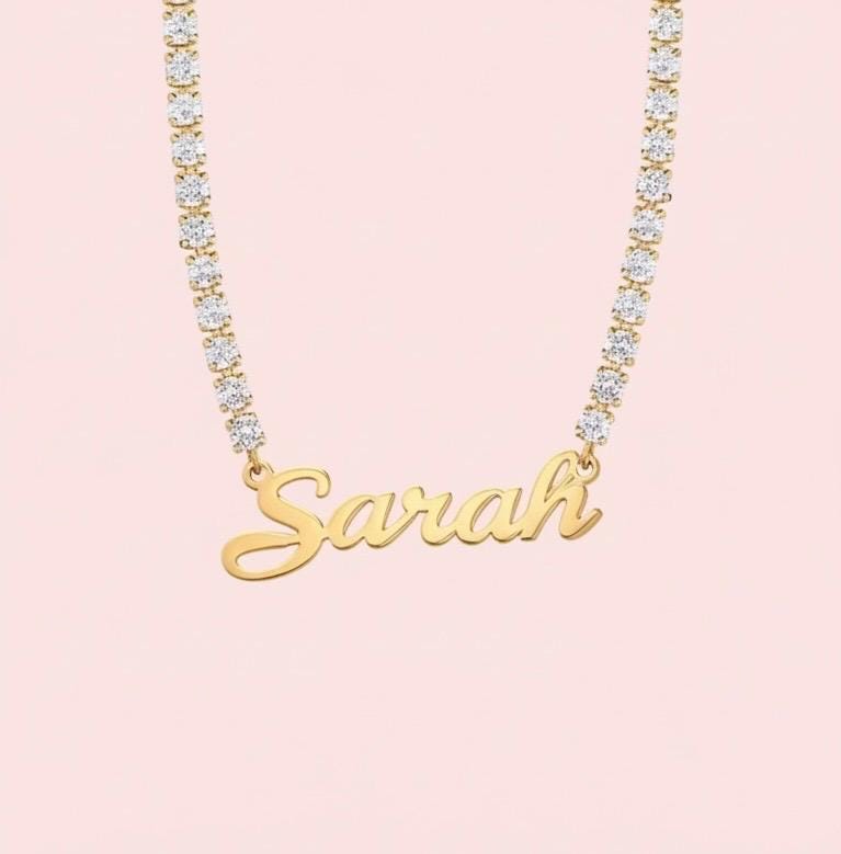 Sparkling Name Necklace